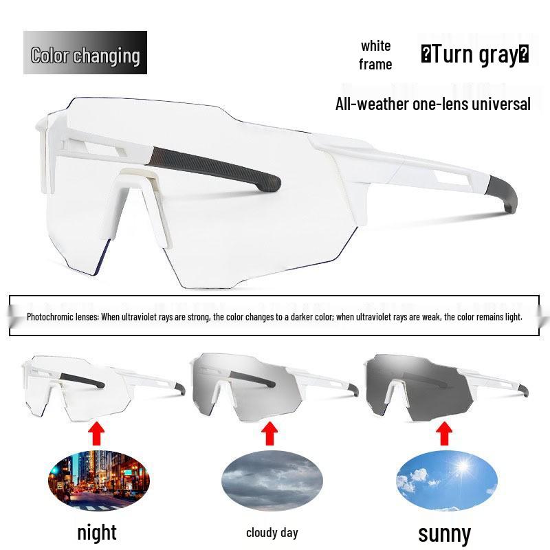 Ochelari de soare cu protecție UV, rezistenți la vânt, pentru alpinism și ciclism, cu ramă mare