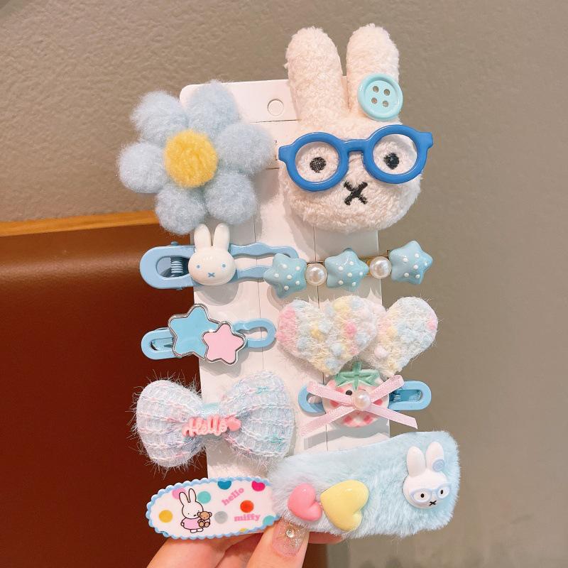 Cute Plush Butterfly Hair Clips for Girls - 2025 Style Duckbill Hairpins for Kids