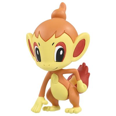 TAKARA TOMY Pokemon Figure 'Chimchar Moncolle MS-54' Toy for Ages 4+ ST Certified