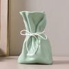 Money Bag Shape Vase for Flower Arrangement Small Resin Decorative Flower Vase for Wedding Dinning Bookshelf Home Office Decor