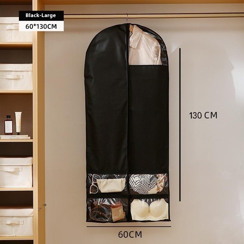 2025 Home Wardrobe Garment Covers - Adjustable Hanging Dust-Proof Bags For Suits Coats Transparent Non-Woven Storage Organizer