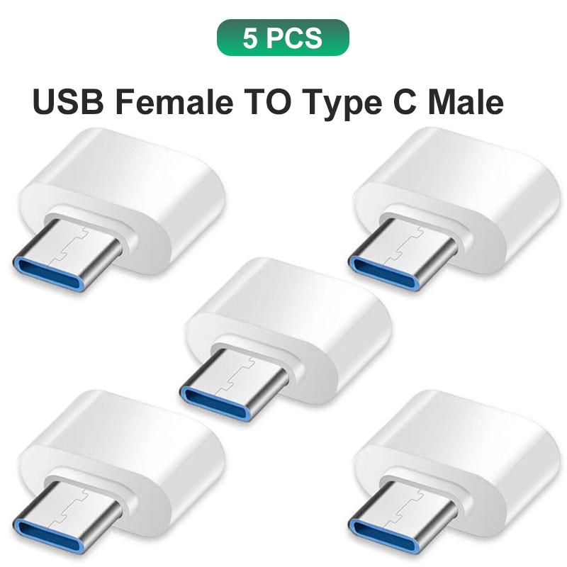 Type C to USB Adapter 3.0 USB-C 3.1 Male OTG A Female Data Connector For MacBook Pro iPad Mini 6/Pro MacBook Air Type C Devices 3