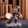 Office Desk Accessory Resin Boxing Bear Figurine Muscle Statue for Decor Animal Figurine Brown White Sculpture and Home Display Small Ornament