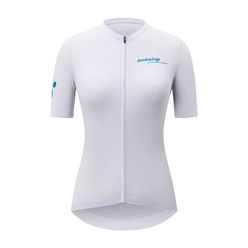 BCBE-ING Women s Dopamine Cycling Jersey - Lightweight, Breathable, Quick Dry Short Sleeve Top for Road Biking XS белый