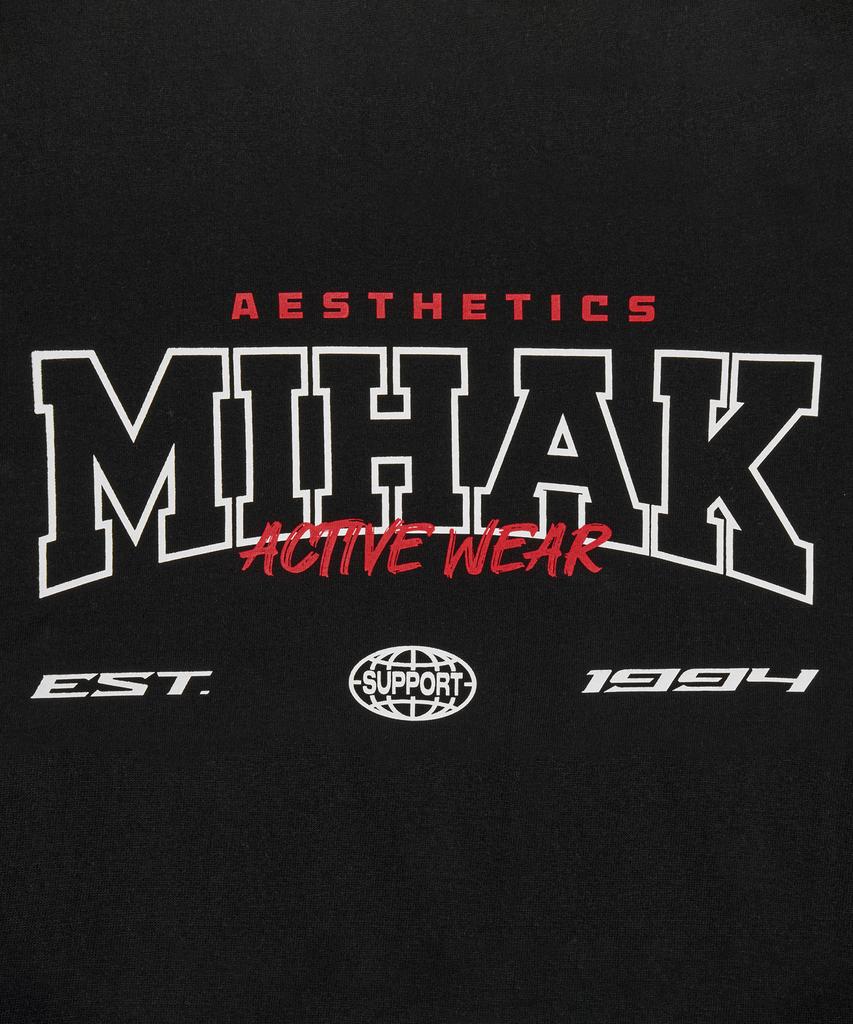 Mihag Stroke Arch Logo Oversized T-Shirt (Black)