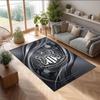 Tappeto in Velluto di Cristallo con Stampa di Calcio del Newcastle United, Comodo Assorbente d'Acqua Antiscivolo Tappeto per Pavimento Interno