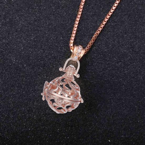 Pendant Hollow Bells Design Multipurpose Copper Fashion Necklaces Accessories for Girl