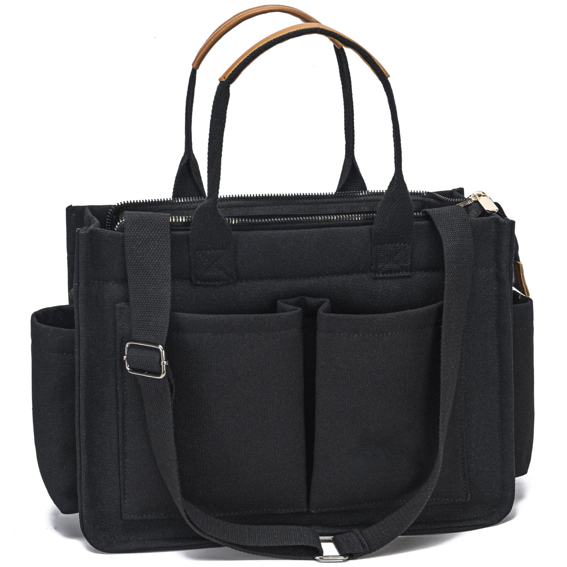 

Новая женская большая холщовая сумка-тоут, сумка-мессенджер для ноутбука, сумочка