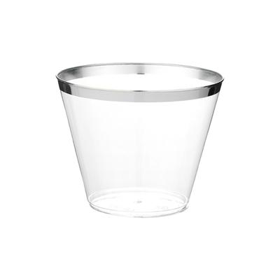 20pcs 9oz 270ml Hard Plastic Airline Cup Water Cup Wine Glass For Dessert Western Food Party Party