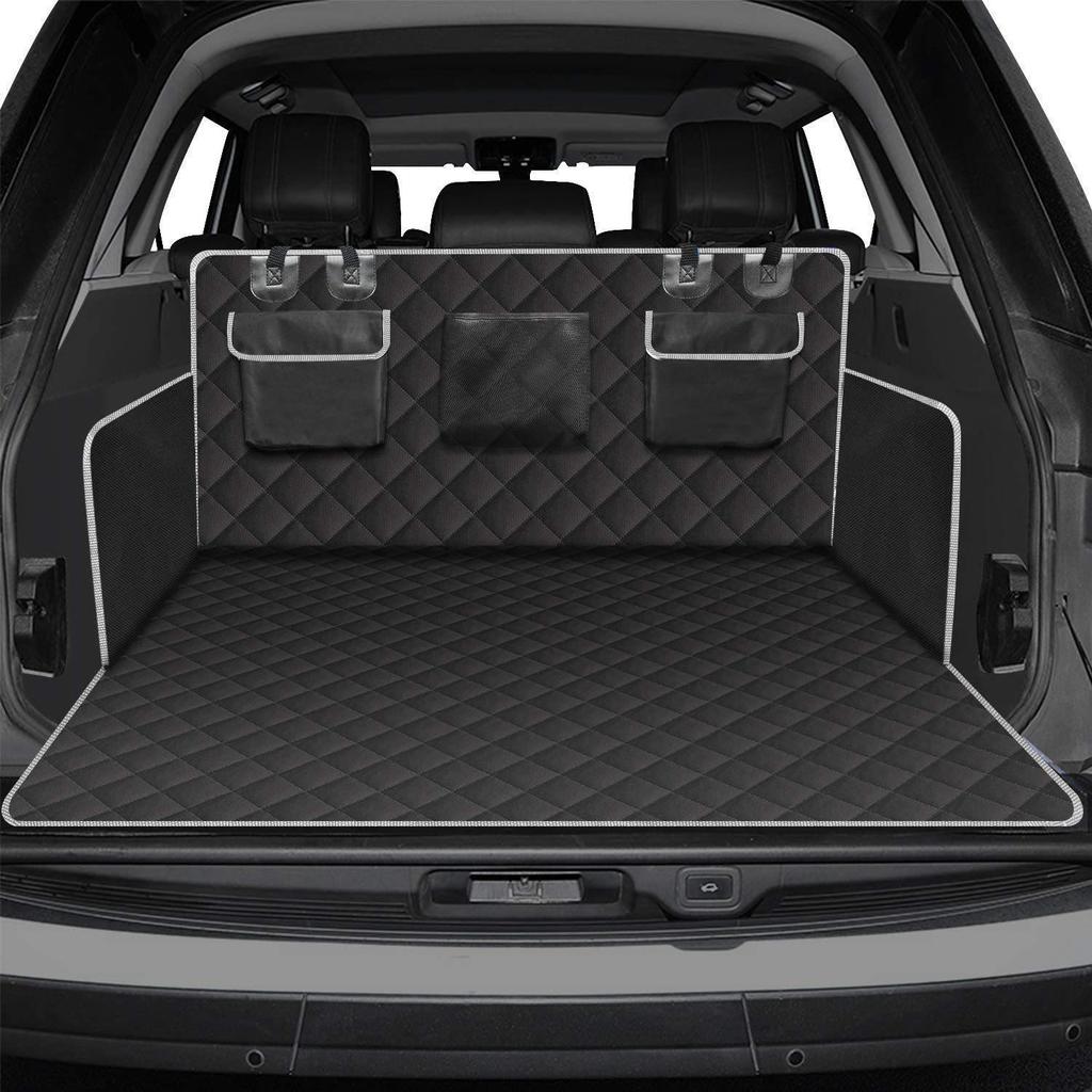 Waterproof Car Trunk Pet Mat - Thickened Oxford Cloth Dog Seat Cushion, Wear-Resistant Rear Tailgate Mat.