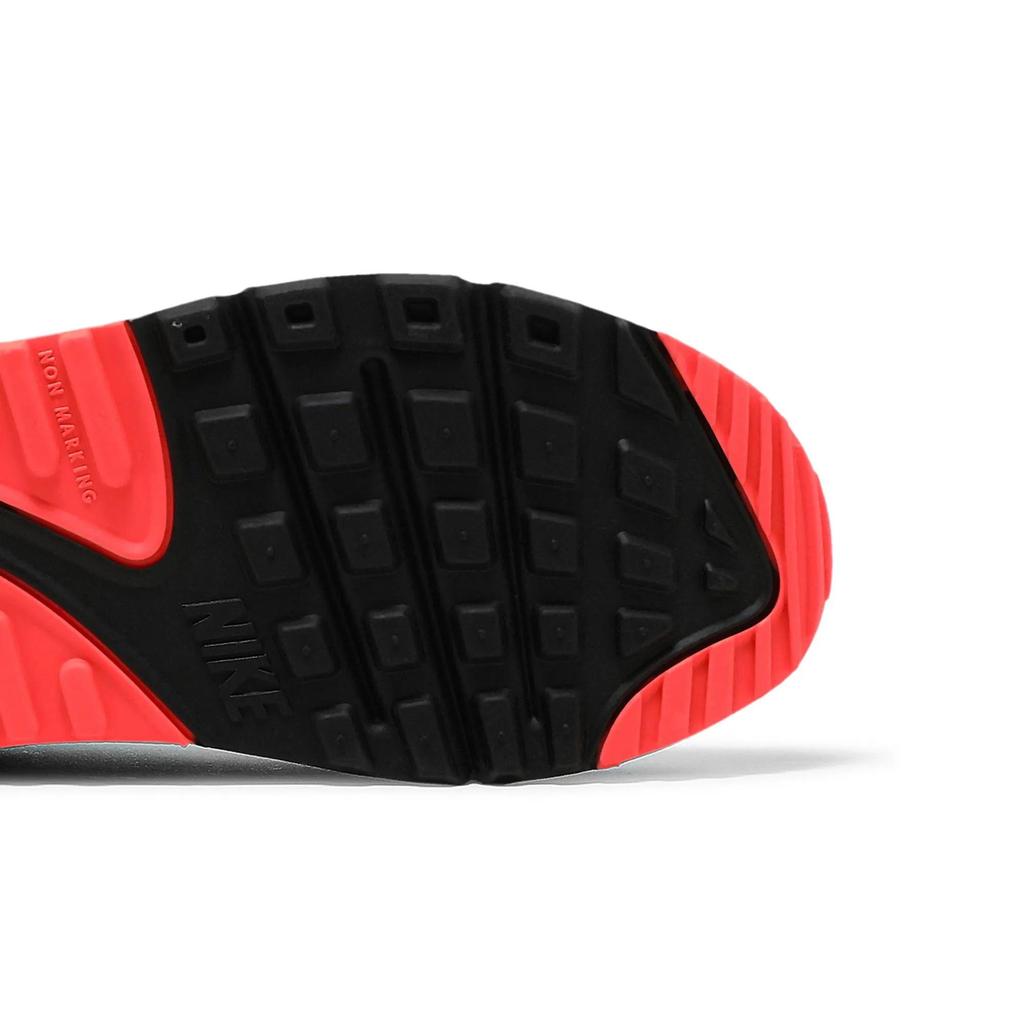 Nike Air Max 90 Grade School 'Infrared' 2020 (Unisex) White / Black / Cool Grey / Radiant Red Kids' Running Shoes DC8334 100