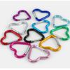 10 Stück Modischer Herzform Federkarabiner Schlüsselanhänger Zubehör Tragbar für Wandern und Rucksackreisen Schlüsselhalter