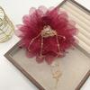Tassel Grasping Clip Peony Flower Shark Clip Fashion Hair Claw  Girl