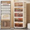 Foldable Multi-Layer Storage Cabinet for Clothing, Snacks, Books, and Toys