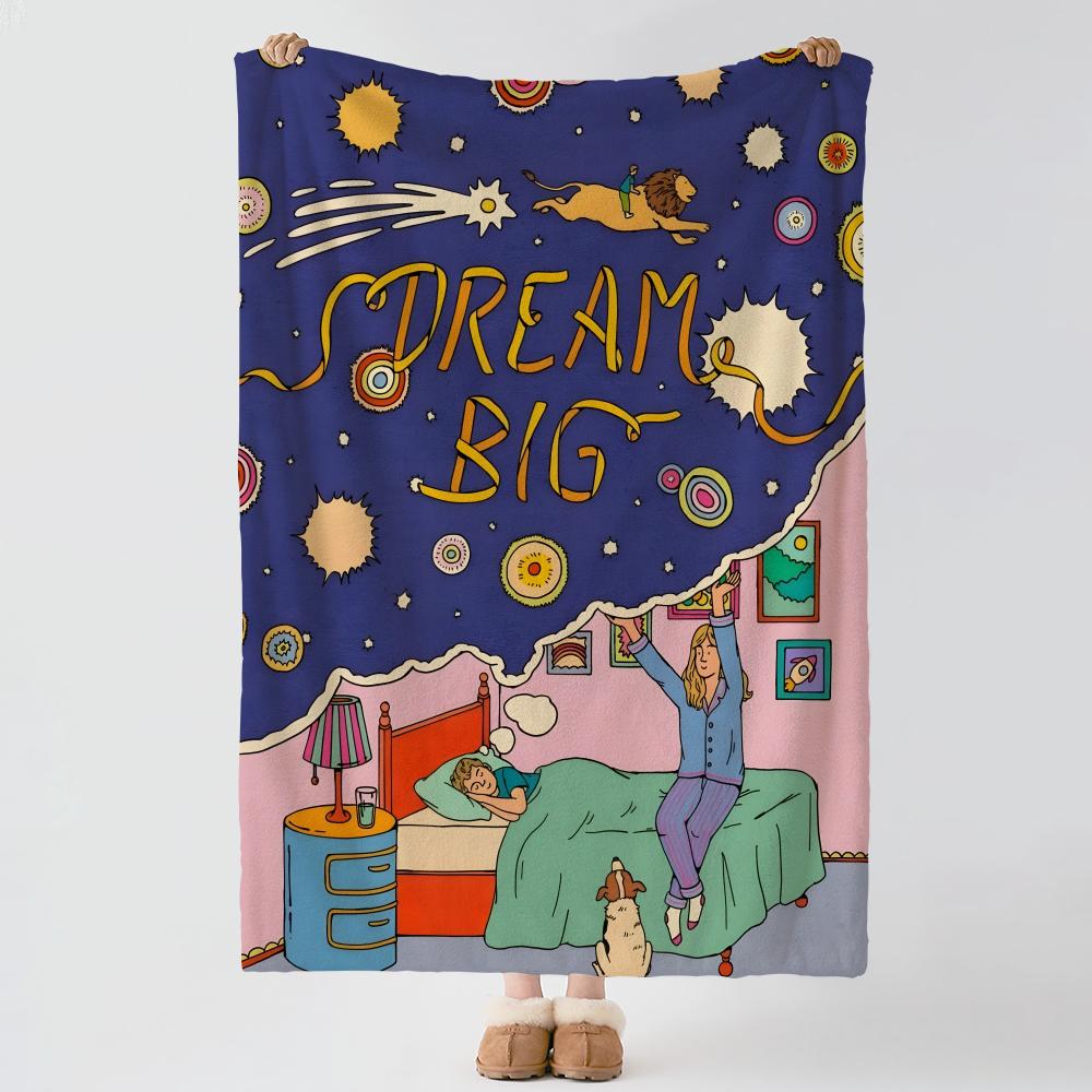 Artist K-Kaitlin Brito-o Throw Thick Comfort Flannel Quilt, Multi-scene Use Indoor Outdoor Daily Nap