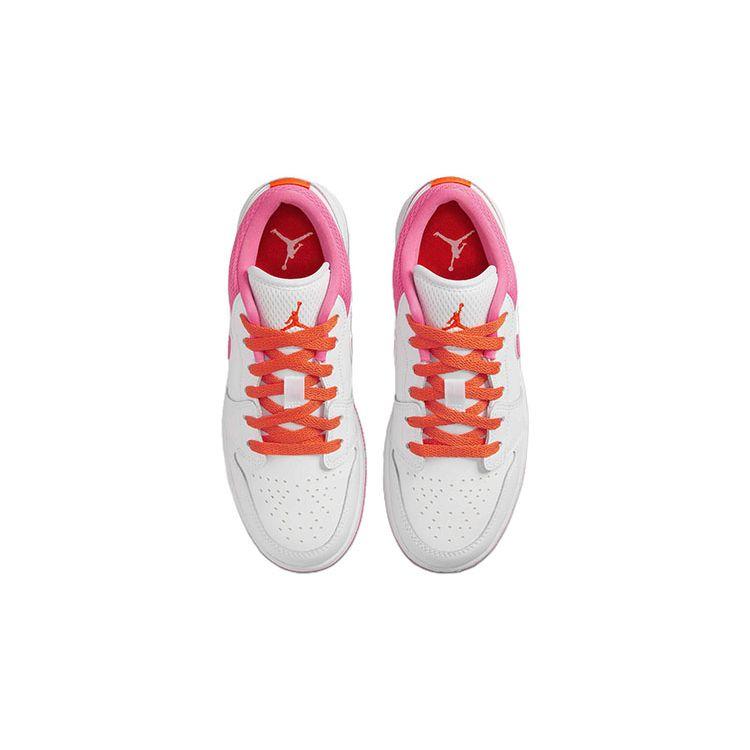 Air Jordan 1 Low GS Pinksicle Kids Sneakers White Safety-Orange DR9498-168