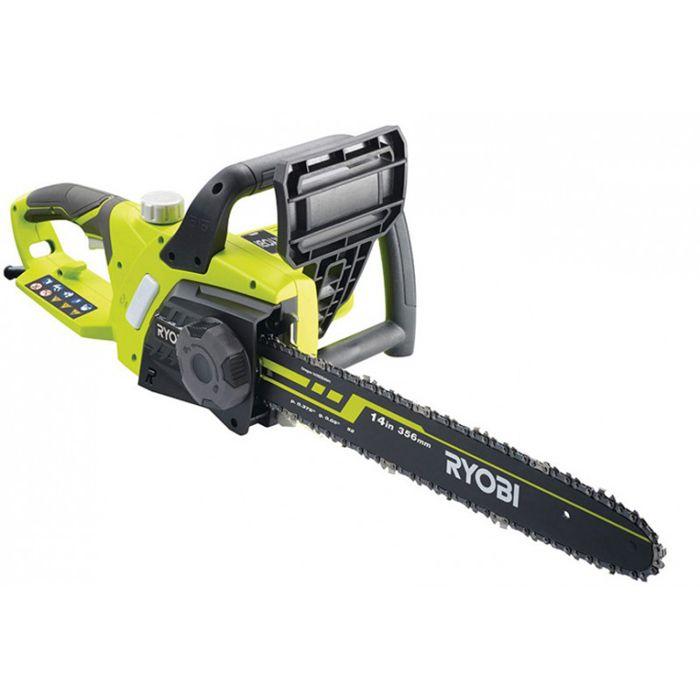 Tronçonneuse électrique - RYOBI - RCS1935B - 1900W - Guide 35cm - Frein de chaîne de sécurité