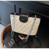 Tote Bag Shoulder Bag New Diamond Bag Large Capacity Chain Bag Contrasting Color Fashionable Casual Tote Bag