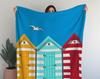 Beach Huts Crochet Blanket Pattern: C2C Digital Pattern