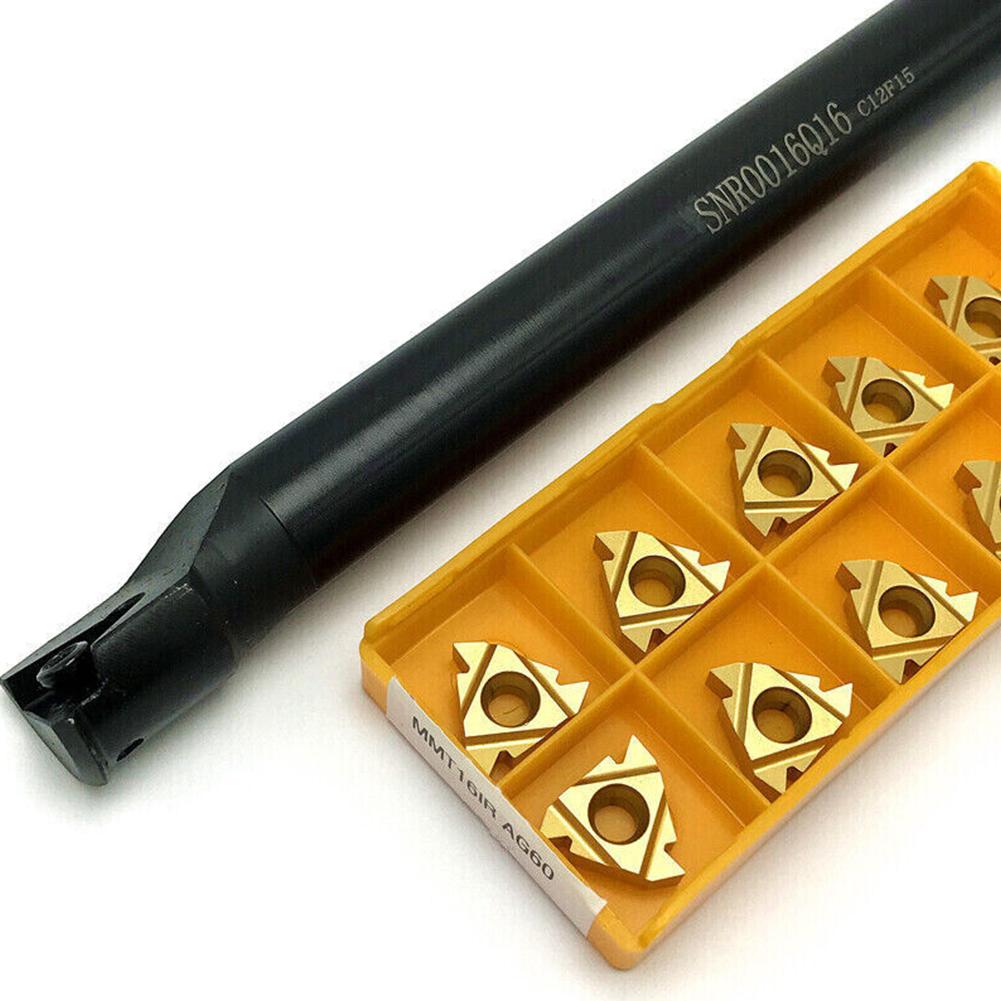 + 10 Stück 16IR AG60 Hartmetalleinsatz 5/8 Zoll CNC-Drehmaschine SNR0016Q16