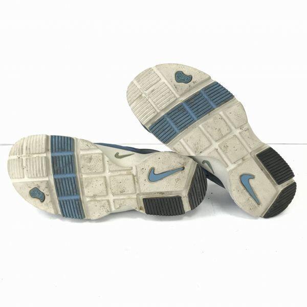 NIKE FOOTSCAPE Low Cut Mesh Sneakers 25.0 Light Blue Vintage Style(USED)