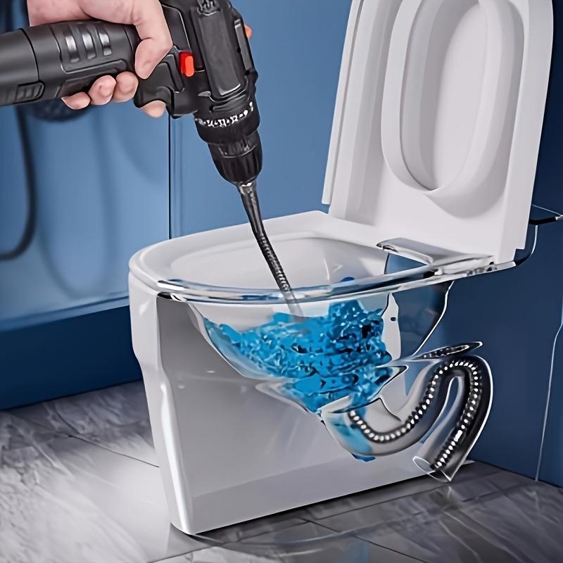 Elektrischer Rohrreinigungsgerät, flexibles Metallkabel, 99,9 cm lang, als Werkzeug zum Entfernen von Verstopfungen in Spülbecken und Toilettenrohren