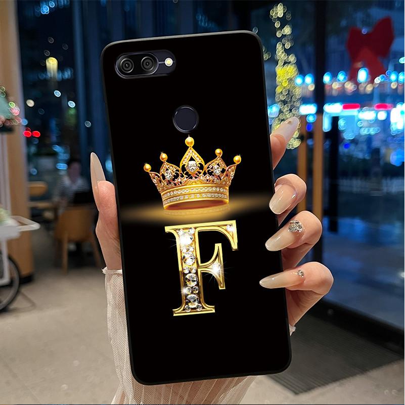 Newest Letter Crown Design Phone Casing For ASUS Zenfone Max Plus (M1) ZB570TL Black Case Bumper Silicone Shockproof Soft Cover
