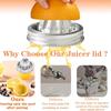 Stainless Steel Citrus Juicer Lid for 3.38inch Mason Jar Dishwasher Safe Manual Fruit Press with Ergonomic Handle