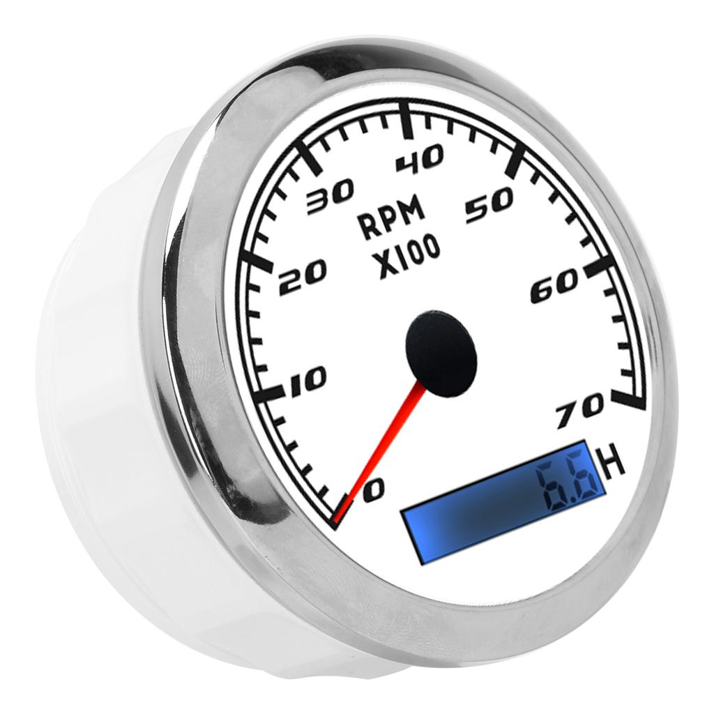 Pointer Tachometer Waterproof Marine Accessory   for Automobiles Boats Yacht RV 9‑32V