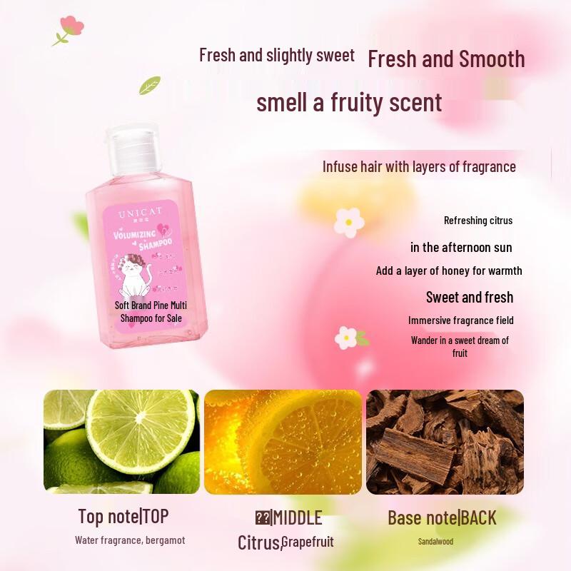 UNI CAT Peach White Tea Fragrance Travel Wash Set