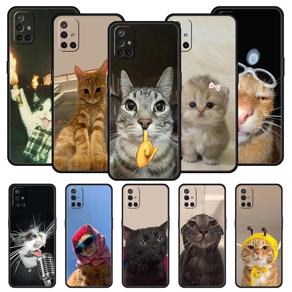 Funny Animal Cat Phone Case For OnePlus 15 13 12 11 10 9 8 15T 13T 10T 7T Pro 13R 12R 9RT 8T Nord 4 N10 2T CE 2 3 5G Cover