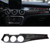 ABS Carbon Fiber Dashboard Console Panel Trim Stickers for 2013-2017 Mercedes-Benz GLA CLA Air Outlet Instrument Trim