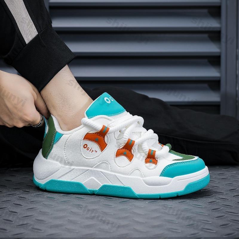 Fashion Men's Sneakers 2025 Spring Autumn New Fashion Outdoor Non Slip Running Shoes Comfortable Cross Tied Height Increase Casual Flats