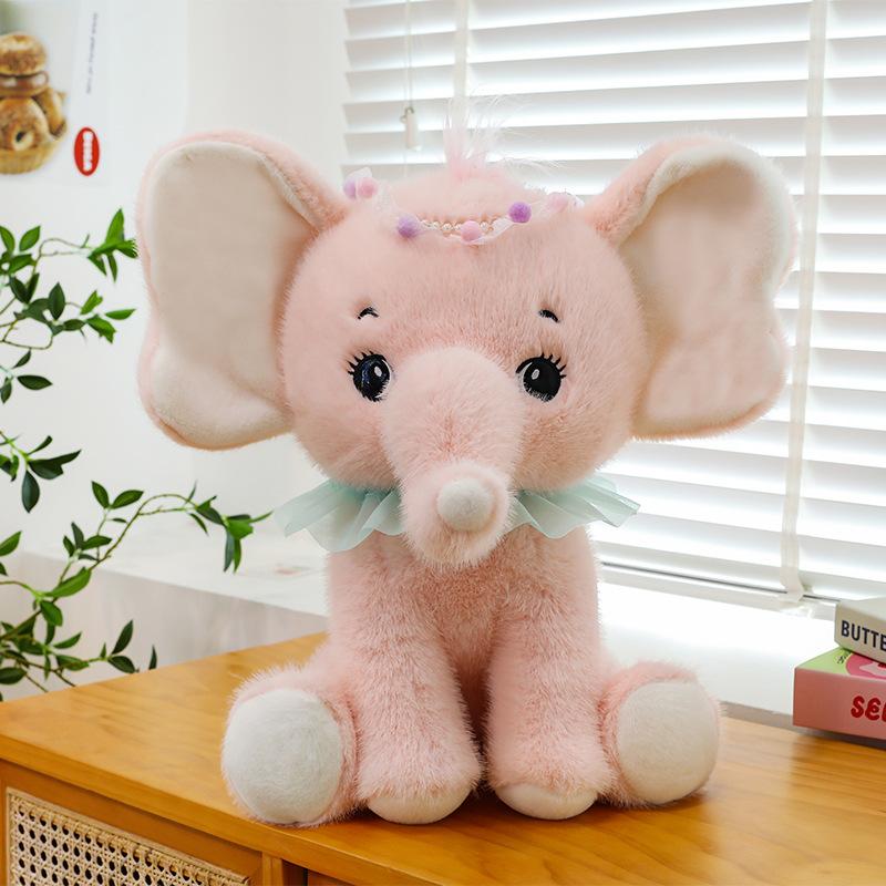 Super Cute Couple Baby Elephant Plush Toy Girl Birthday Gift Wedding Doll Car Bay Window Pillow