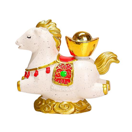 Cartoon Horse Figurine Chinese Style Year of The Horse Statue Bring Wealth Fortune Lucky
