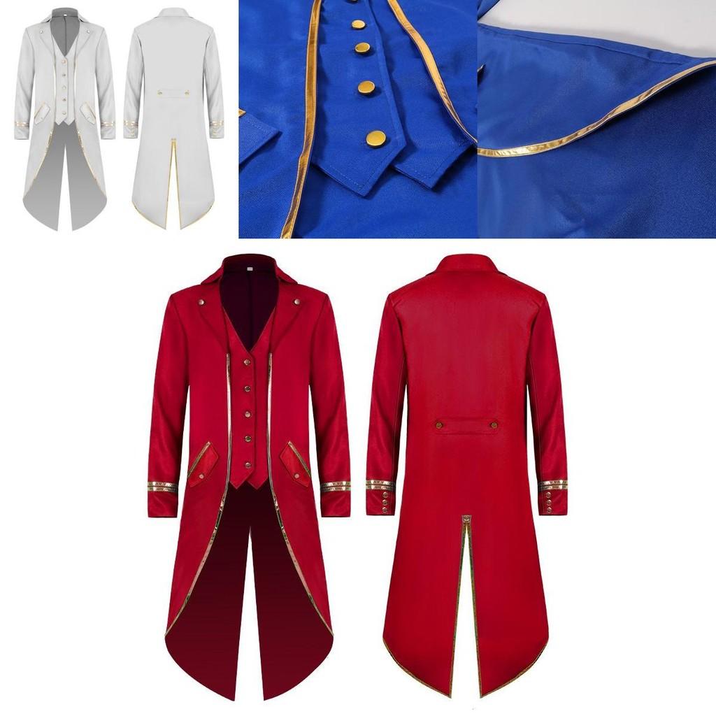 Elegant Steampunk Long Tailcoat Tuxedo For Halloween