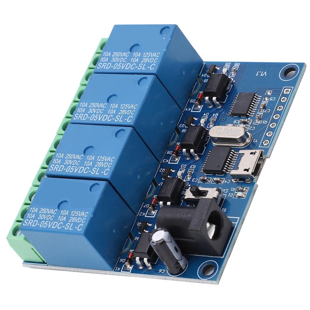 DC5V 4 Channel Relay Module USB Computer Control Relay Switch High Performance Chip LCUS-4