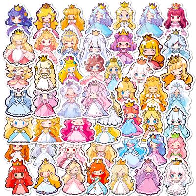 50 Cute Dress Princess Stickers Creative Diy Children'S Pretty Princess Dress Kindergarten Girls Stickers
