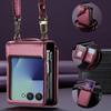 Suitable for Samsung Z Flip 30% off foldable screen phone case with crossbody strap protective cover and card slot stand for Z Flip8