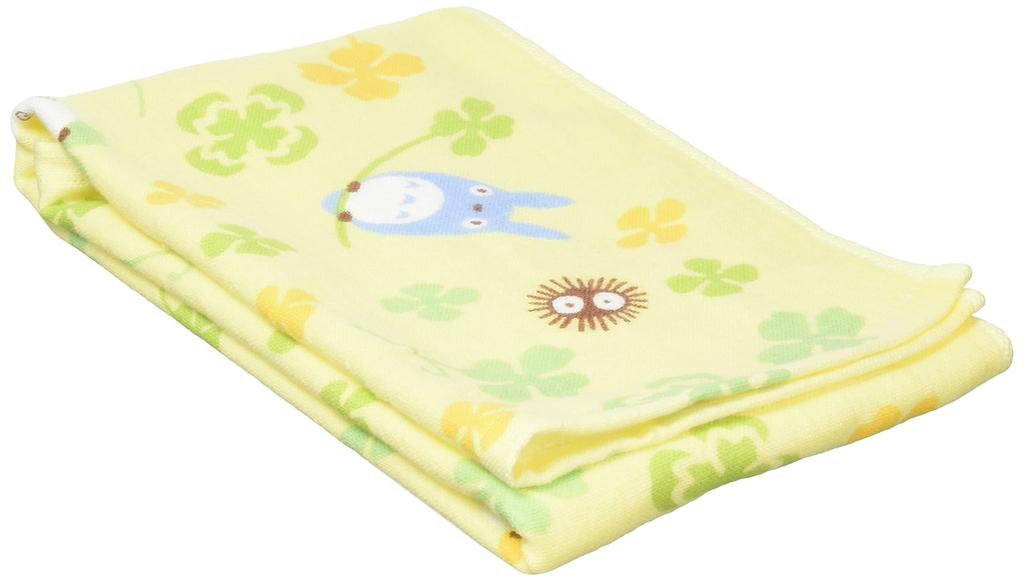 Marushin Ghibli My Neighbor Totoro Face 34 x Clover and 0590222500 Towel, Approx. 80cm, Totoro, Imabari, 100% Cotton,