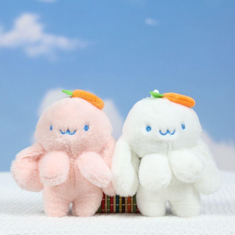 Adorable Ins Style Carrot Bunny Plush Toy Keychain Doll For Bags And Accessories