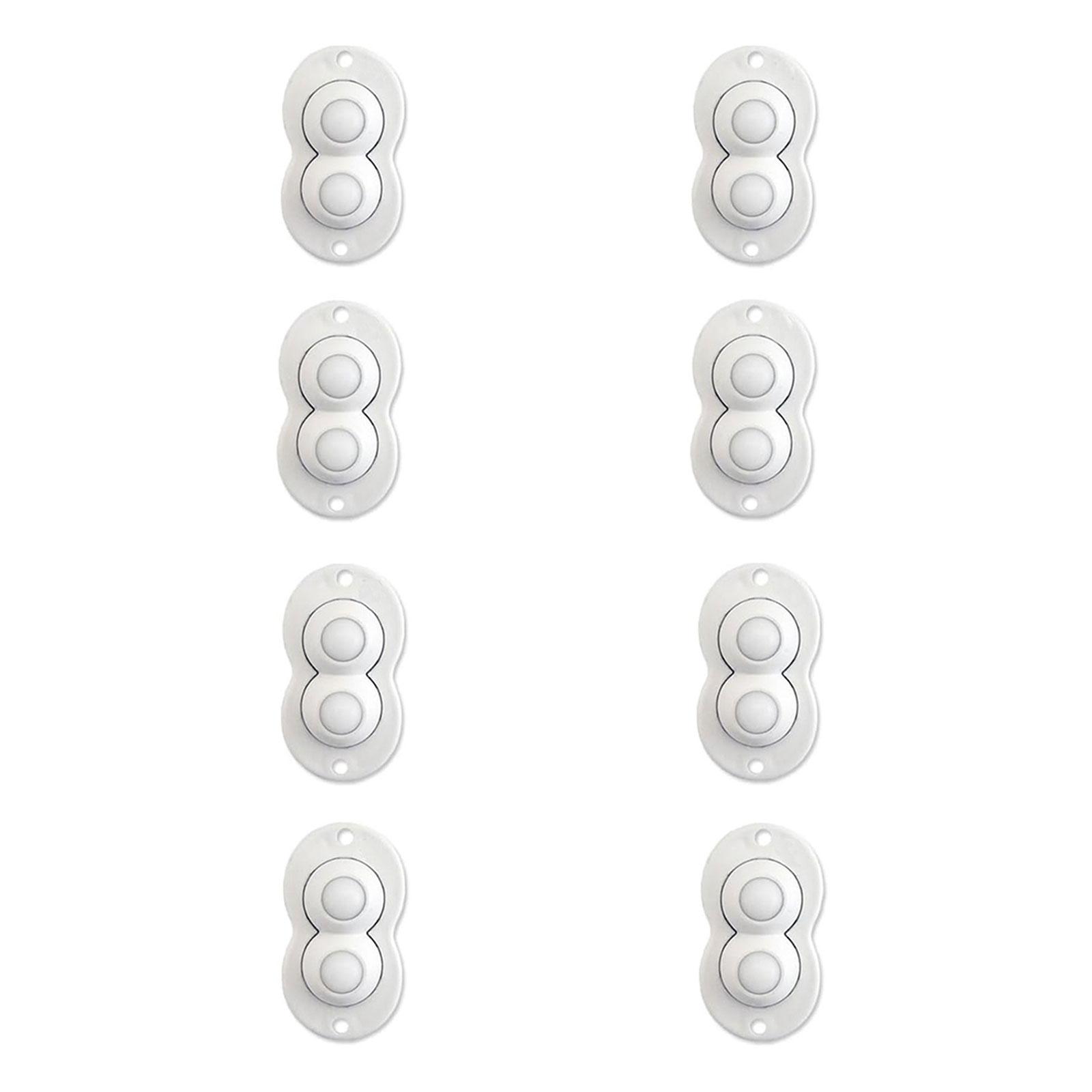 

Set of 8 Paste Type Adhesive Pulley Anerpoey Rotation Gluey Pulley 360 Degrees Swivel Adhesive Wheels for Storage Box