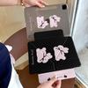 Cute Polka Dot Bunny Bow Case IPad Air 4 5 6 10.9 Inch Pro 11 13 Shockproof Side-Attach Cover With Sleep/Wake Function