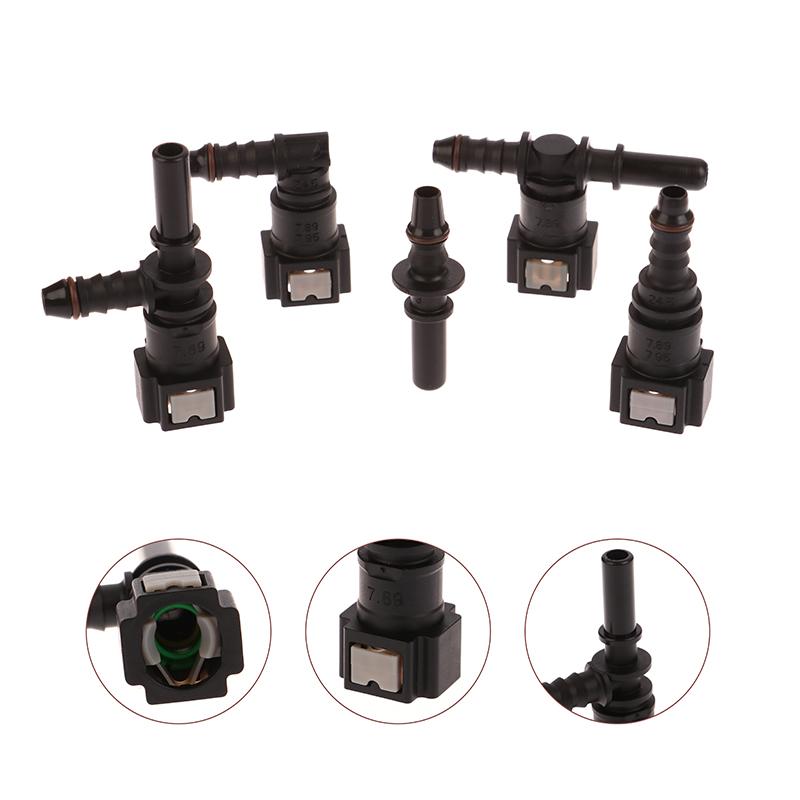 7.89 Id6 Auto Car Fuel Line Bundy Tee Hose Coupler Nylon Motorcycle Hose Coupler Quick Release Connect Connector Car Accessories
