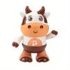 Interactive Youngsters Electronic Music Toy with LED Lights Cow Design,Educational Learning Toy for Toddlers,For Birthday,Batteries Not Included)