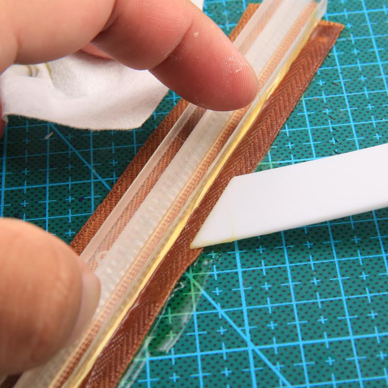1Pcs Acrylic Template Sewing Accessories for Leather 3# Zipper Glue Leak Proof Acrylic Ruler