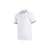 Emporio Armani Striped Print Button Short Sleeve Polo Shirt Men tops White 8N1FL1-1JBQZ-0100