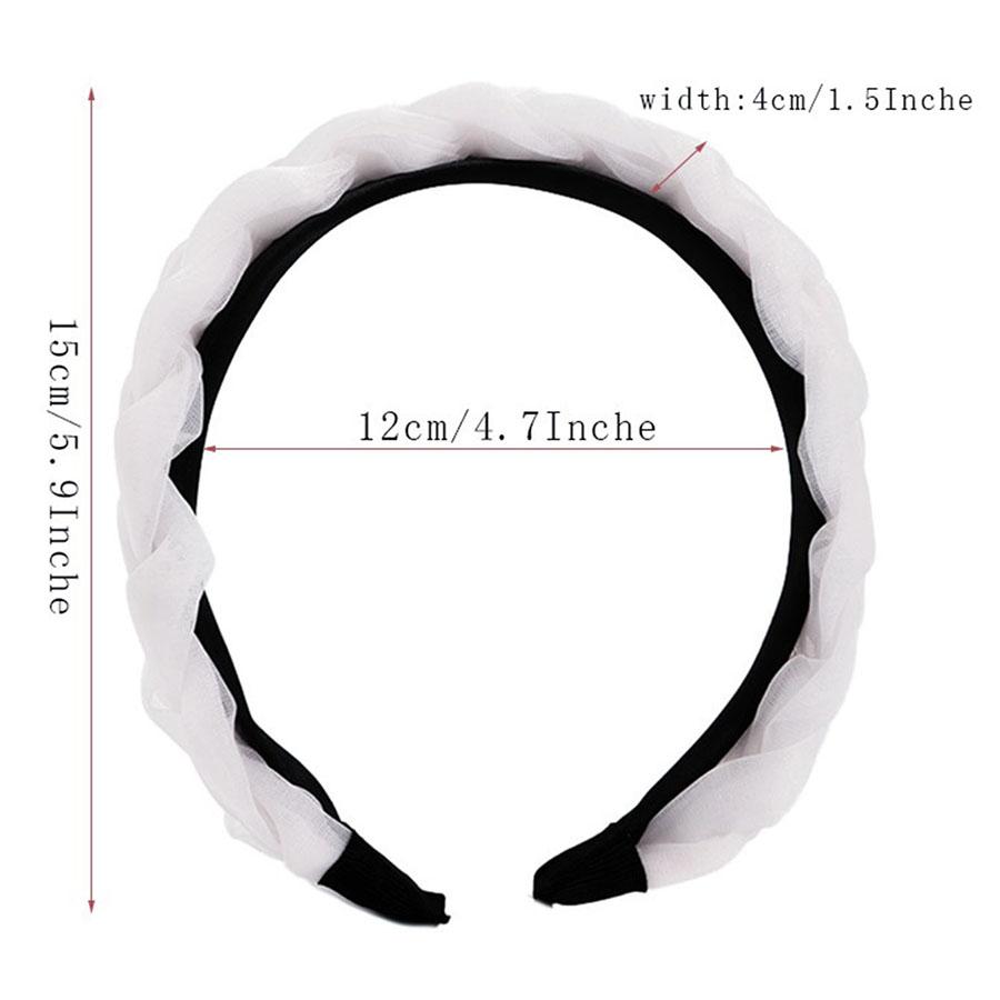 Vintage Fabric Twist Braided Hairband Jednokolorowy Hari Hoop dla kobiet Modne akcesoria do włosów