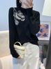 Autumn/Winter Women's Merino Wool Sweater - Long Sleeve Jacquard Top