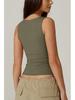 2025 European & American Women's Trendy Square Neck Slim Sleeveless Vest